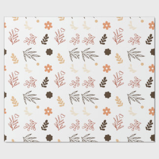 Seamless pattern in pastel colours with flowers wrapping paper