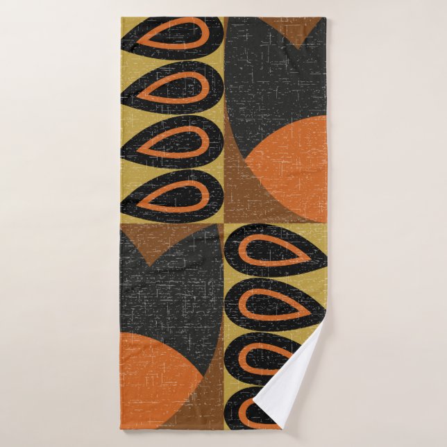 seamless pattern in scandinavian design style. Ret Bath Towel (Bath Towel)
