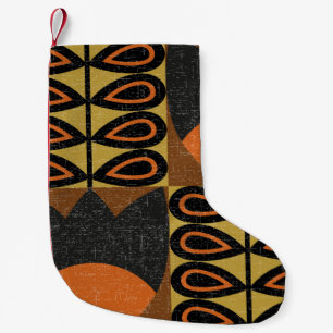 seamless pattern in scandinavian design style. Ret Small Christmas Stocking