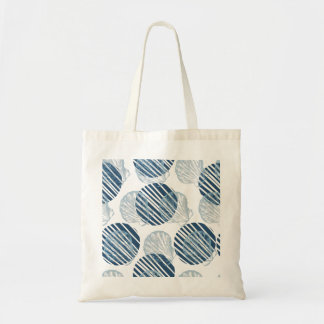 Seamless pattern in trendy colours with seashells tote bag