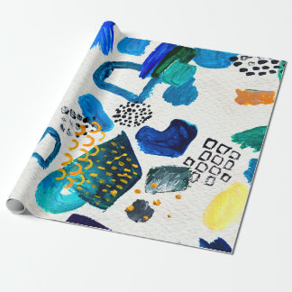 Seamless pattern made by hand drawn paint strokes. wrapping paper