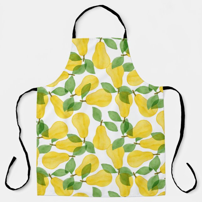 Seamless pattern made of pears with leaves apron (Front)