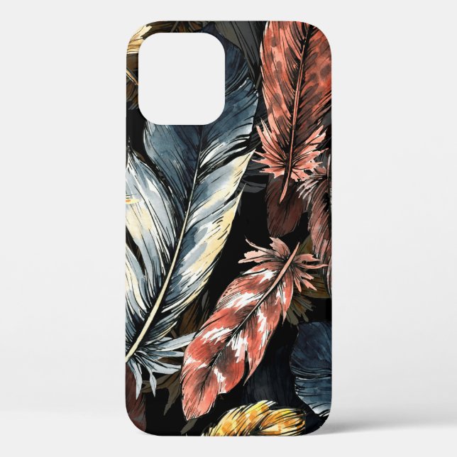 Seamless pattern of bird feathers.  Case-Mate iPhone case (Back)