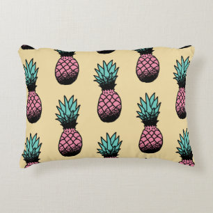 Seamless pattern of cute hand drawn pineapple decorative cushion