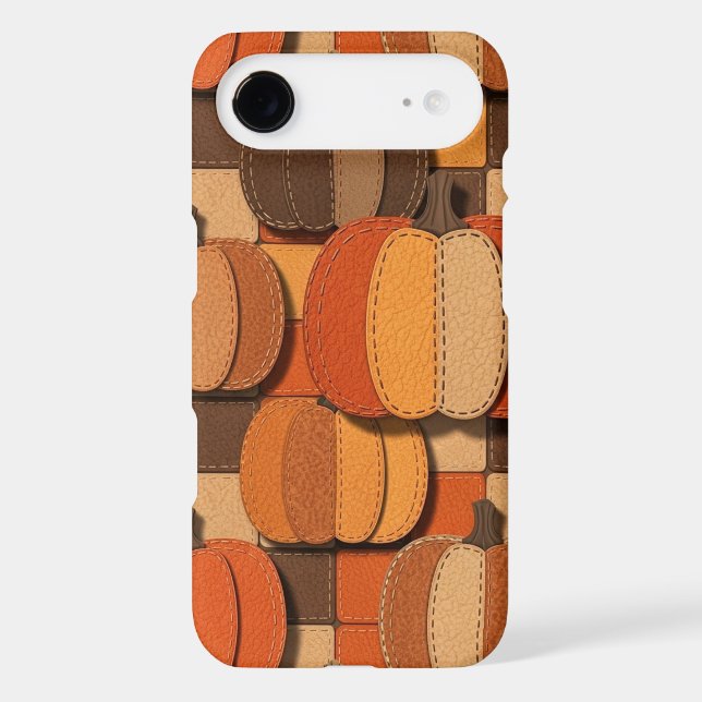 Seamless pattern of faux patchwork pumpkin (Back)