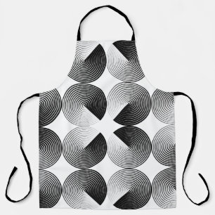 Seamless pattern of folded circles apron