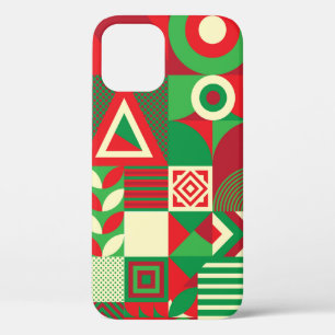 Seamless Pattern of Pop and Colourful Abstract Geo iPhone 12 Case