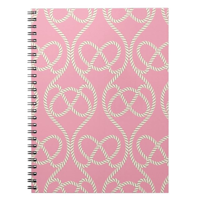 Seamless pattern of ropes. Vintage Illustrationabs Notebook (Front)