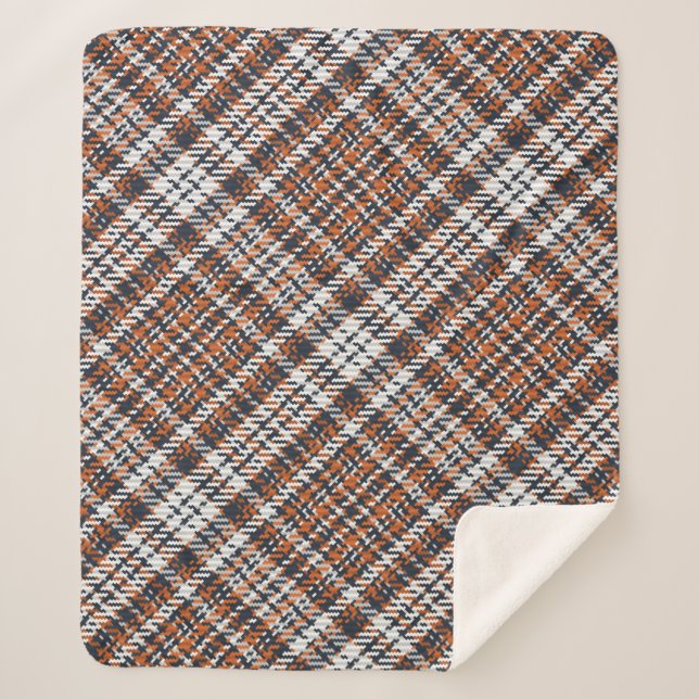 Seamless pattern of scottish tartan plaid. Repeata Sherpa Blanket (Front)