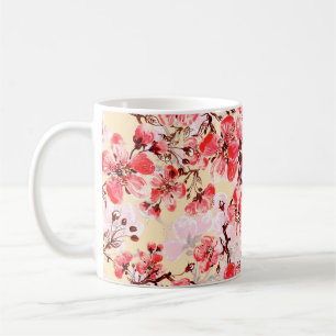 Seamless pattern of spring flowers u coffee mug