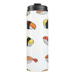 seamless pattern of Sushi Thermal Tumbler