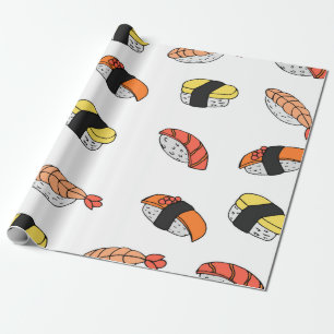 seamless pattern of Sushi Wrapping Paper
