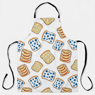 Seamless pattern of toast apron