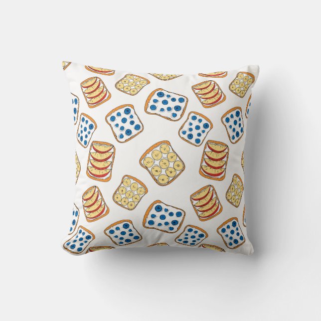 Seamless pattern of toast cushion (Front)
