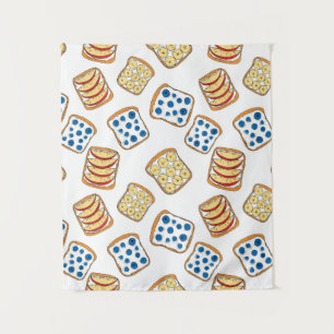 Seamless pattern of toast tapestry