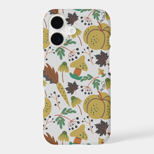 Seamless pattern of tropical pumpkins and carrots (Back)