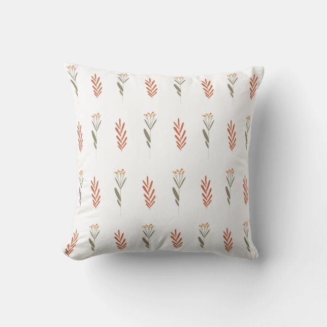 Seamless pattern on botanical theme cushion (Front)