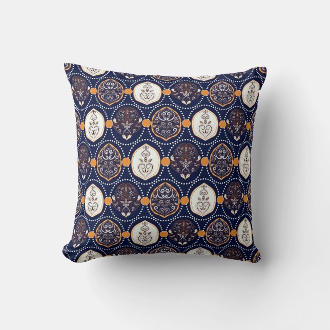 Seamless Pattern ornament floral abstract  Cushion (Front)