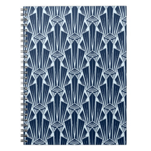 Seamless pattern ornament with stylised geometric notebook