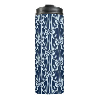 Seamless pattern ornament with stylised geometric thermal tumbler