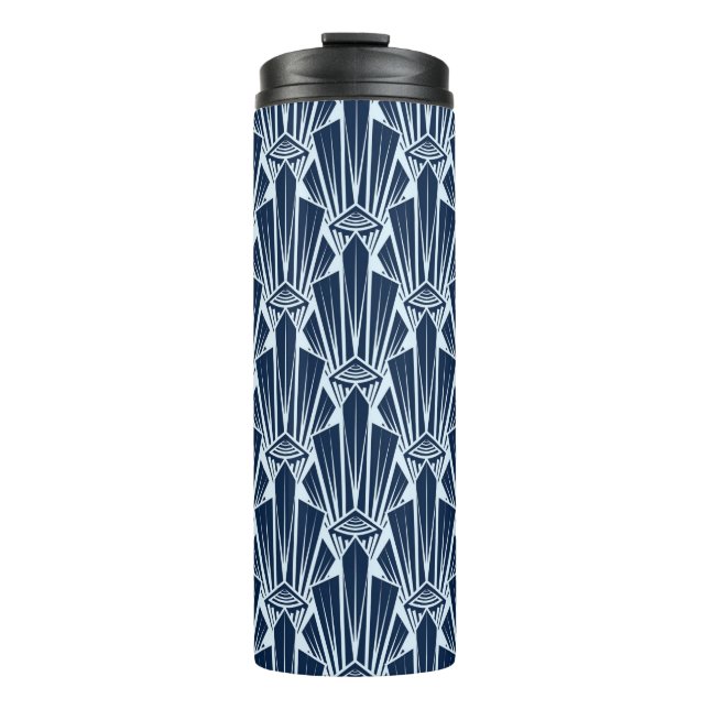 Seamless pattern ornament with stylised geometric  thermal tumbler (Front)