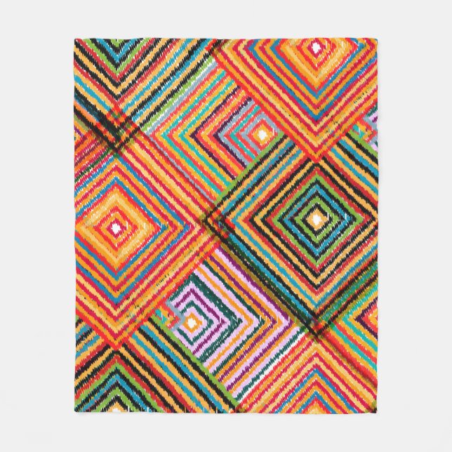 Seamless pattern patchwork design. Creative backgr Fleece Blanket (Front)