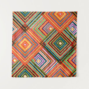 Seamless pattern patchwork design. Creative backgr Tapestry