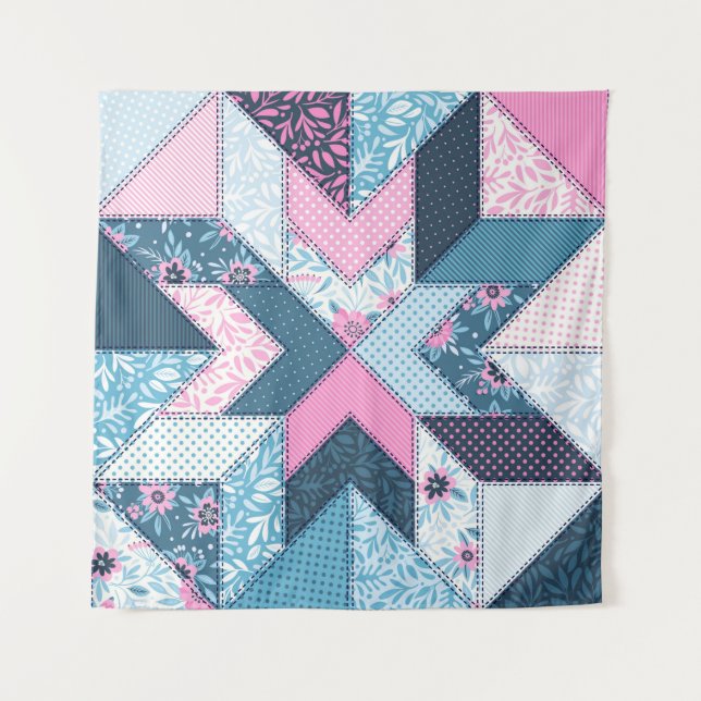 Seamless pattern. Patchwork.  Tapestry (Front)