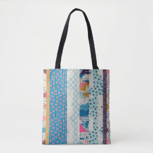 Seamless pattern, patchwork tiles. tote bag