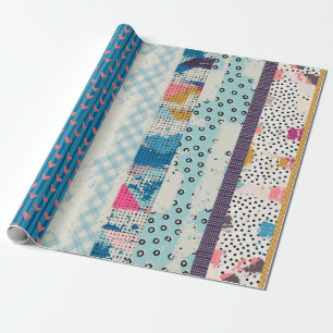 Seamless pattern, patchwork tiles.  wrapping paper