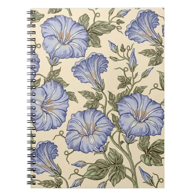 Seamless pattern. Petunia wildflowers set. Beautif Notebook (Front)
