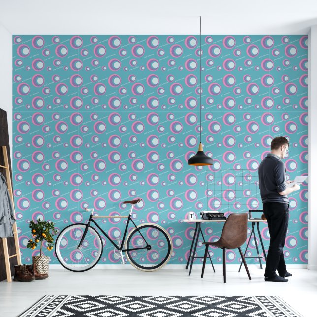Seamless pattern “PINK LEMONADE” Wallpaper (Living Room)