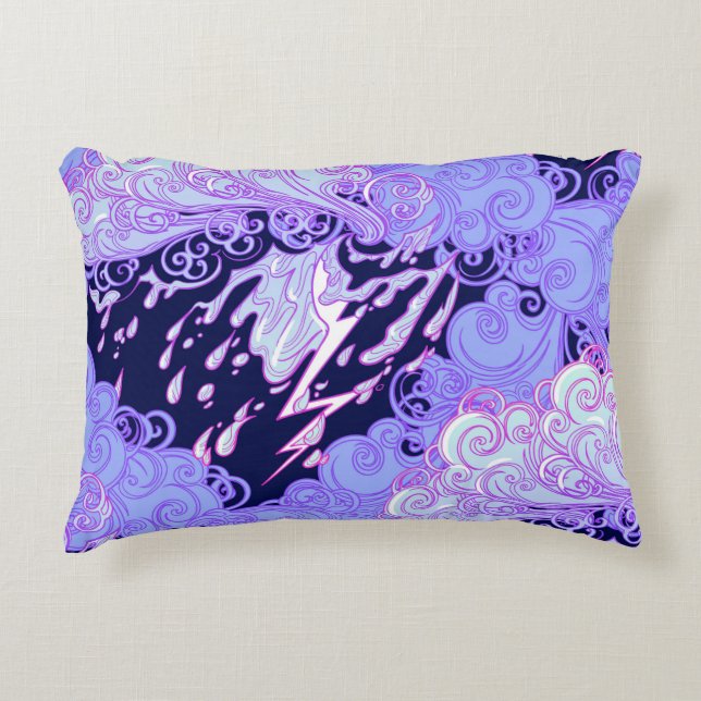 Seamless pattern. Retro style curly decorative clo Cushion (Front)