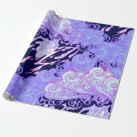 Seamless pattern. Retro style curly decorative clo