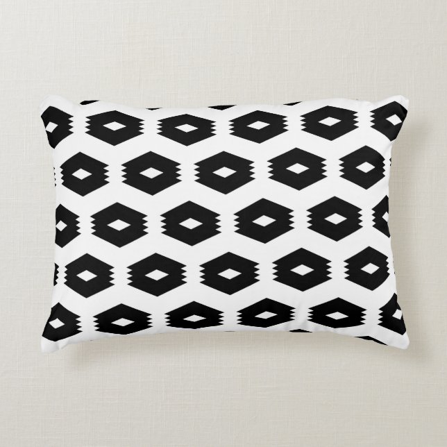 Seamless pattern. Rhombuses, figures ornament. Mos Decorative Cushion (Front)