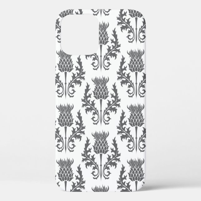 seamless pattern silhouette thistle Case-Mate iPhone case (Back)