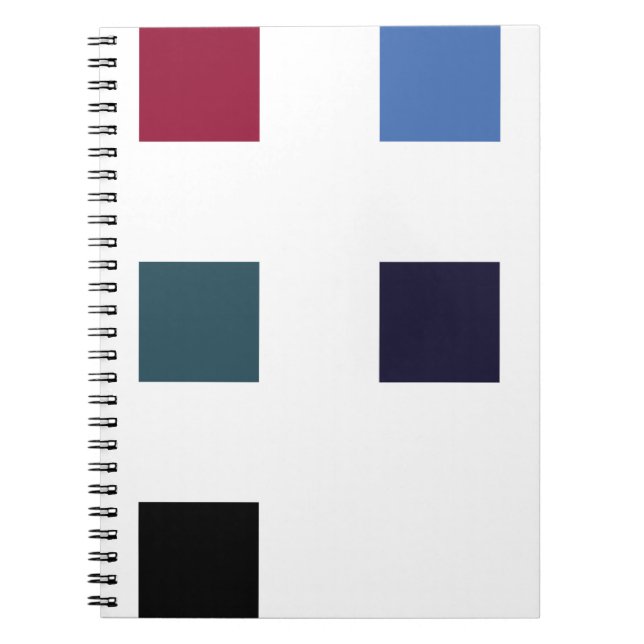 Seamless pattern. Skew brush strokes and elements  Notebook (Front)