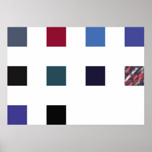 Seamless pattern. Skew brush strokes and elements Poster