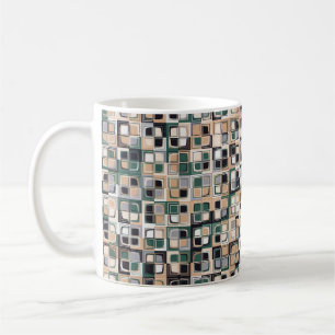 Seamless pattern. Squares forming a colorful pictu Coffee Mug