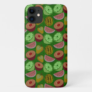 Seamless pattern tropical fruit & green background Case-Mate iPhone case