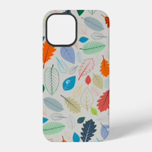 Seamless Pattern - vintage Autumn Leaves Illustrat iPhone 12 Case