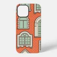 Seamless pattern with a vintage windows.