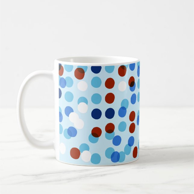 Seamless pattern with abstract doodle ornament, do coffee mug (Left)