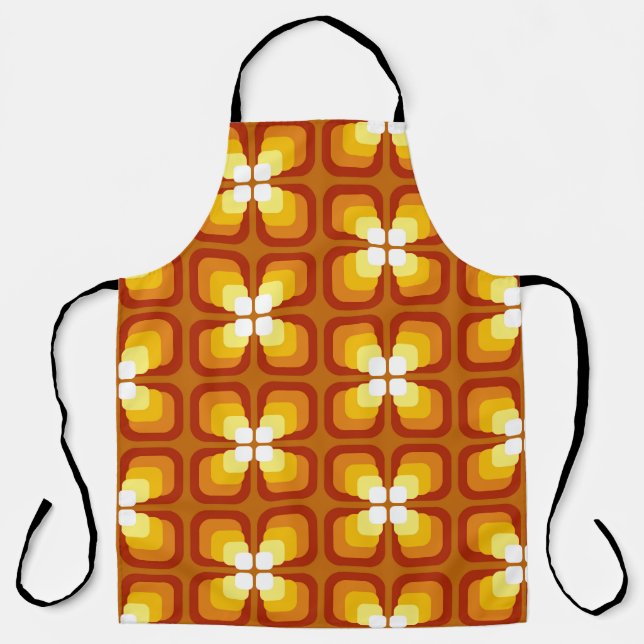 Seamless pattern with abstract floral elements and apron (Front)