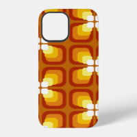 Seamless pattern with abstract floral elements and