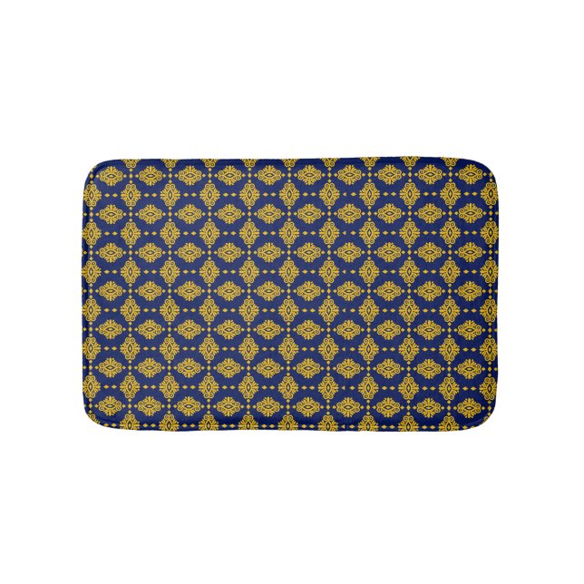 Seamless Pattern With Abstract Geometric Style.  Bath Mat (Front)