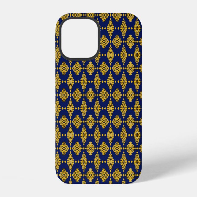 Seamless Pattern With Abstract Geometric Style.  iPhone Case (Back)