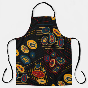 Seamless pattern with abstract modern doodles. Bri Apron