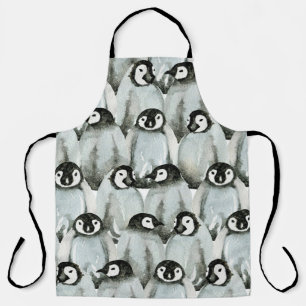 Seamless pattern with adorable penguins. apron