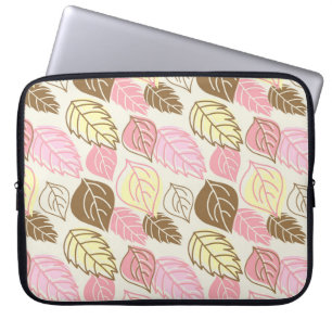 Seamless pattern with autumn leafs laptop sleeve